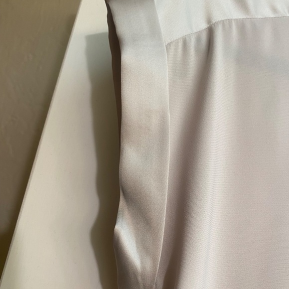 Express Short Sleeve Satin Blouse - Picture 3 of 9